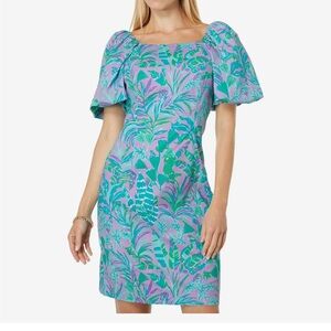 Lilly Pulitzer Blue and Purple Floral Dress